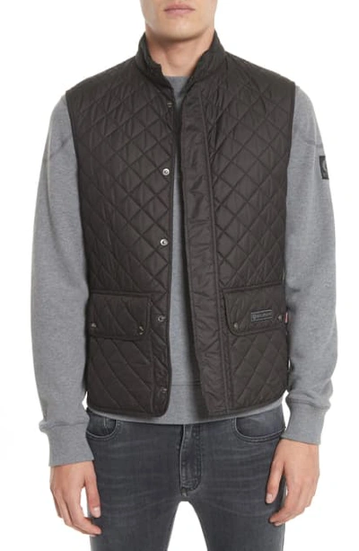 Shop Belstaff Waistcoat Tech Quilted Vest In Black