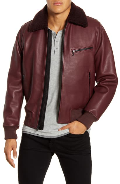 rag and bone leather bomber jacket
