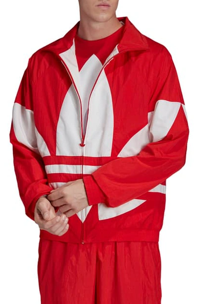 Adidas Originals Adidas Men's Originals Big Trefoil Track Jacket In Bright  Red | ModeSens