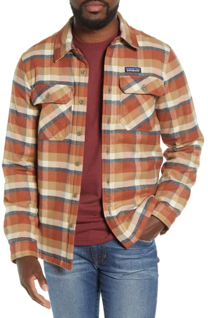 patagonia insulated fjord flannel shirt