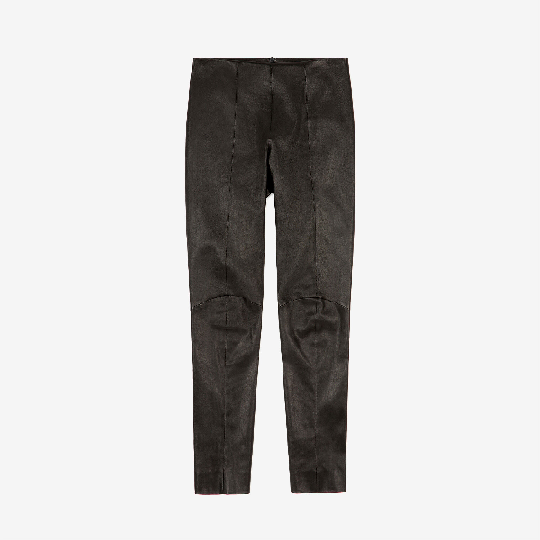 Bally Leder-leggings Schwarz 42 In Black | ModeSens