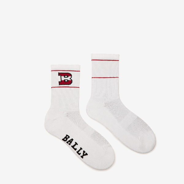 Bally B Logo In White | ModeSens