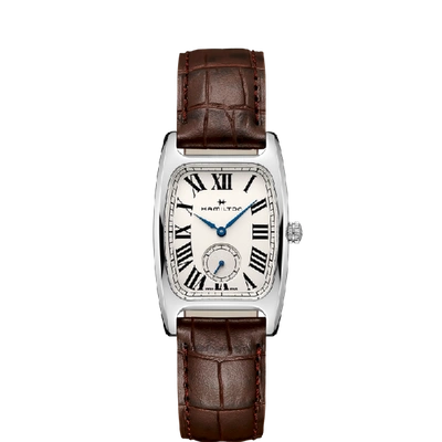 Shop Hamilton American Classic Boulton Small Second Quartz L In White