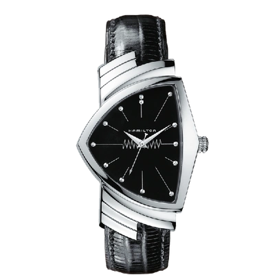Hamilton Ventura Quartz In Black