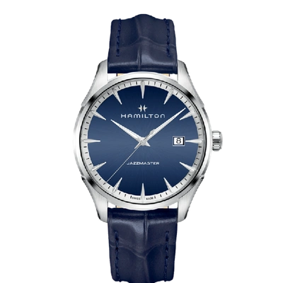 Shop Hamilton Jazzmaster Gent Quartz In Blue