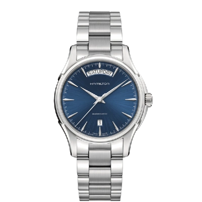Hamilton Jazzmaster Day Date Auto In Blue
