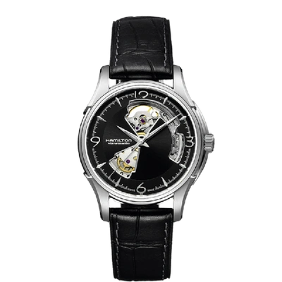 Shop Hamilton Jazzmaster Open Heart Auto In Black