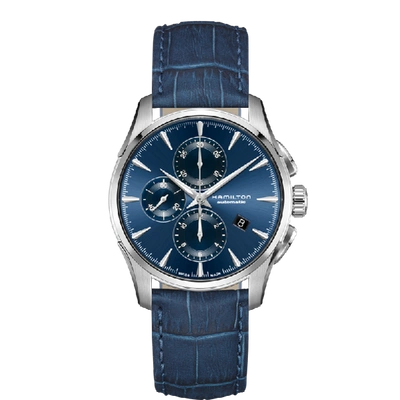 Hamilton Jazzmaster Auto Chrono In Blue