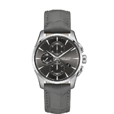 Shop Hamilton Jazzmaster Auto Chrono In Grey