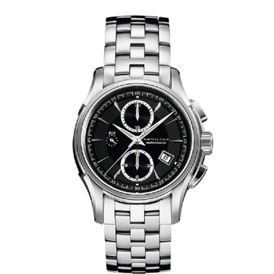 Shop Hamilton Jazzmaster Auto Chrono In Black