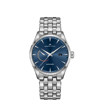 Hamilton Jazzmaster Power Reserve Auto In Blue