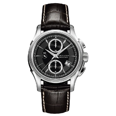 Shop Hamilton Jazzmaster Auto Chrono In Black