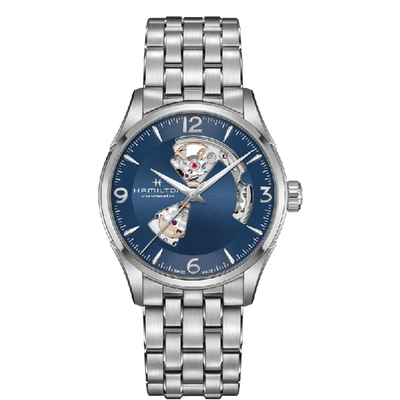 Hamilton Jazzmaster Open Heart Auto In Blue