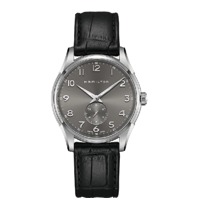 Shop Hamilton Jazzmaster Thinline Small Second Quartz In Grey