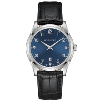 Hamilton Jazzmaster Thinline Quartz In Blue
