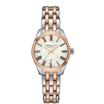 Hamilton Jazzmaster Lady Auto In White/mother Of Pearl