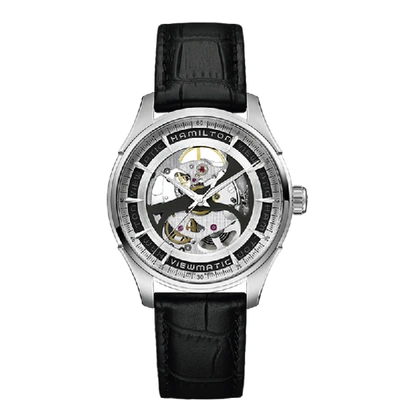 Hamilton Jazzmaster Viewmatic Skeleton Gent Auto In White
