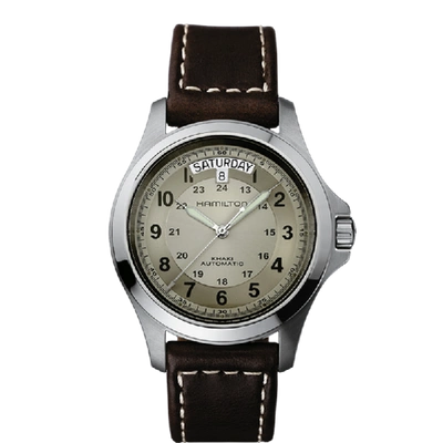 Shop Hamilton Khaki Field King Auto In Beige