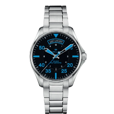 Hamilton Khaki Aviation Pilot Day-date - Air Zermatt Auto In Black