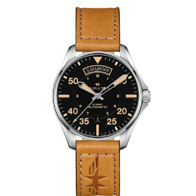 Hamilton Khaki Aviation Day Date Auto In Black
