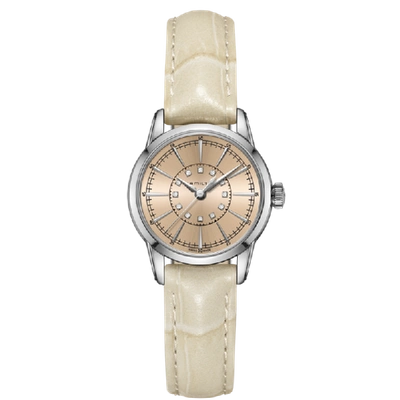 Shop Hamilton American Classic Railroad Lady Quartz In Champagne