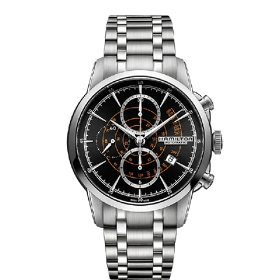 Hamilton American Classic Railroad Auto Chrono In Black