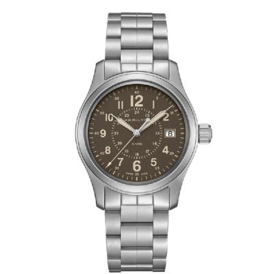 Shop Hamilton Khaki Field Quartz In Brown