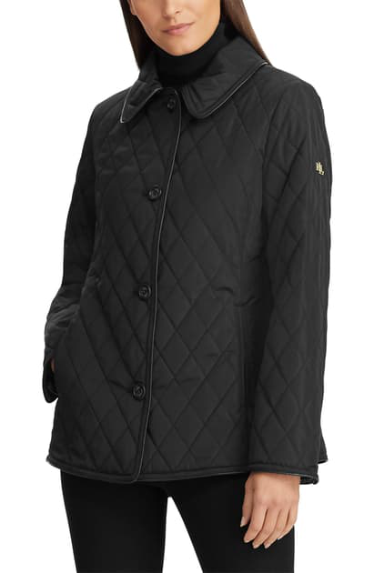 ralph lauren black quilted jacket