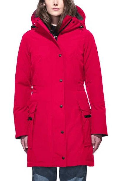 Shop Canada Goose Kinley Insulated Parka In Red