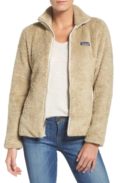 Shop Patagonia Los Gatos Fleece Jacket In El Cap Khaki