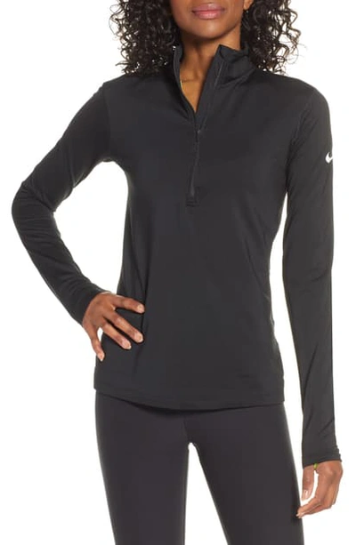 Shop Nike Element Long-sleeve Running Top In Black