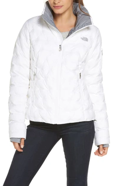 Shop The North Face Holladown Water Repellent 550-fill Power Down Crop Jacket In Tnf White