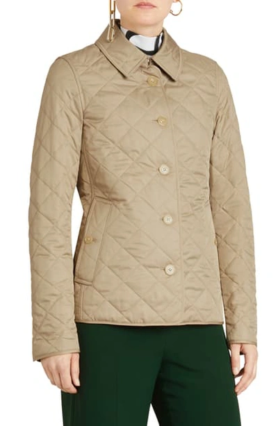 Shop Burberry Frankby 18 Quilted Jacket In Canvas
