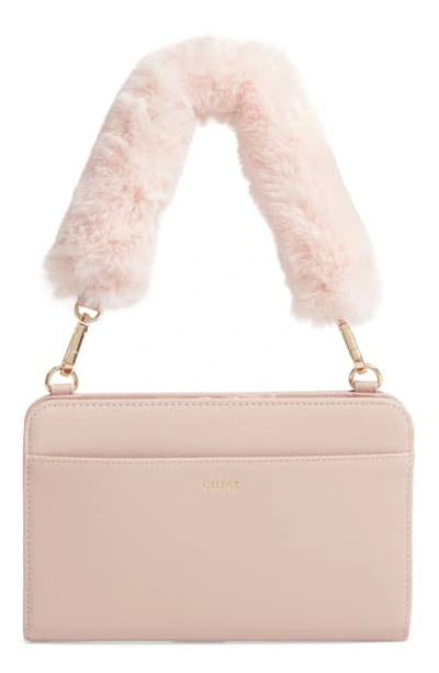Shop Calpak Faux Leather Rfid Travel Wallet - Pink In Blush