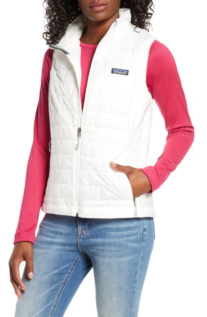 patagonia nano puff birch white