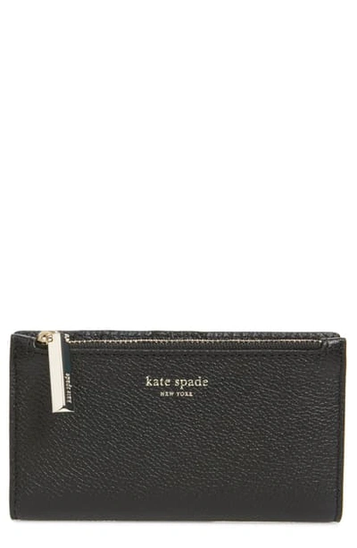 Shop Kate Spade Margaux Slim Bifold Wallet In Black