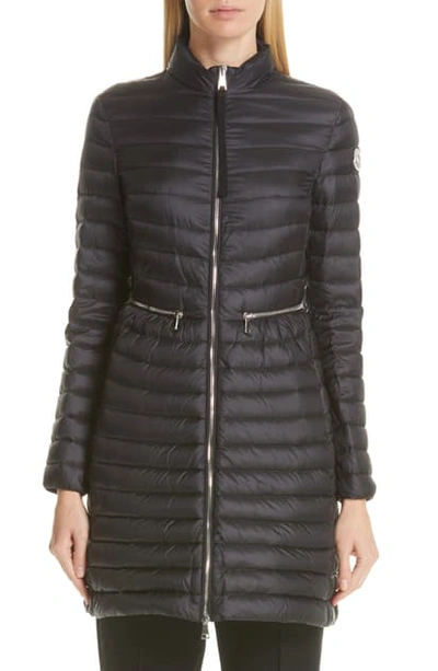 Shop Moncler Agatelon Lightweight Down Quilted Jacket In Black