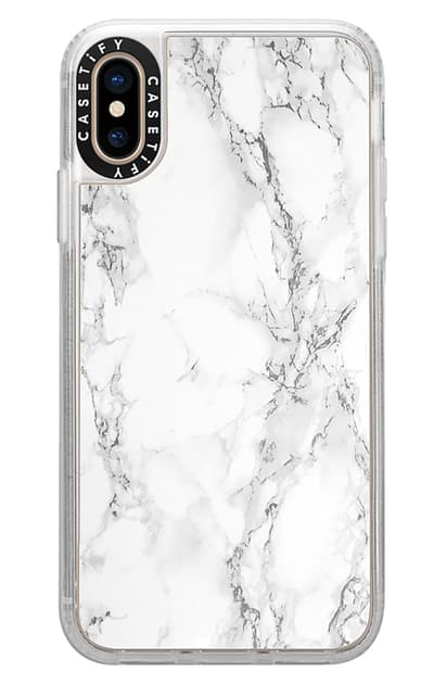 Casetify White Marble Iphone X Xs Case Modesens