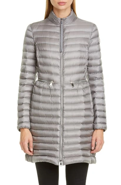 Shop Moncler Agatelon Lightweight Down Quilted Jacket In Charcoal