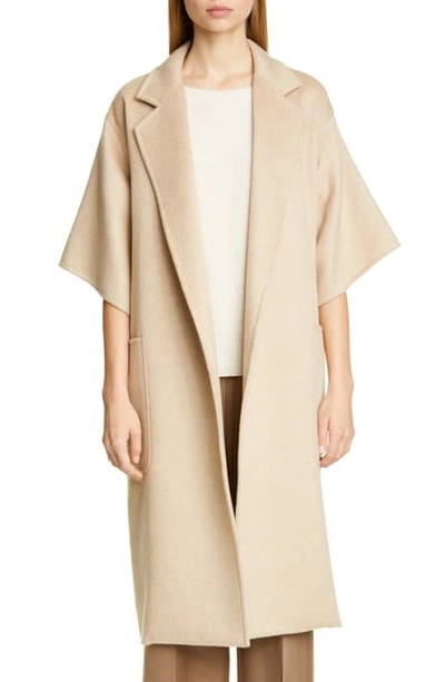 Shop Max Mara Ruta Double Face Cashmere & Camel Hair Wrap Coat