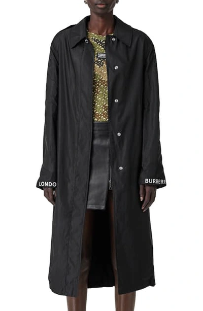 Shop Burberry Padstow Car Coat In Black