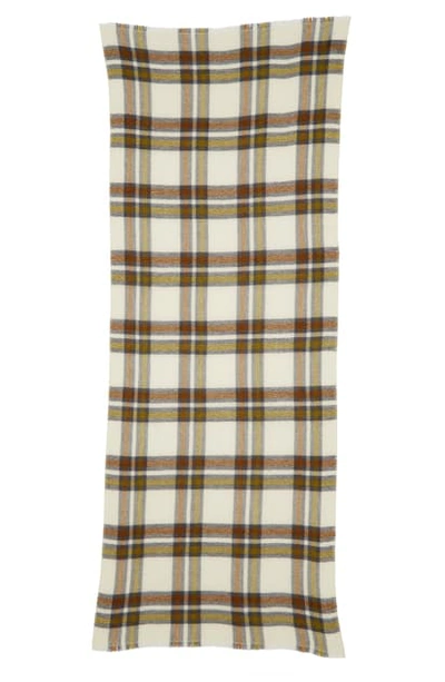 Shop Isabel Marant Suzanne Check Wool & Cashmere Scarf In Bronze