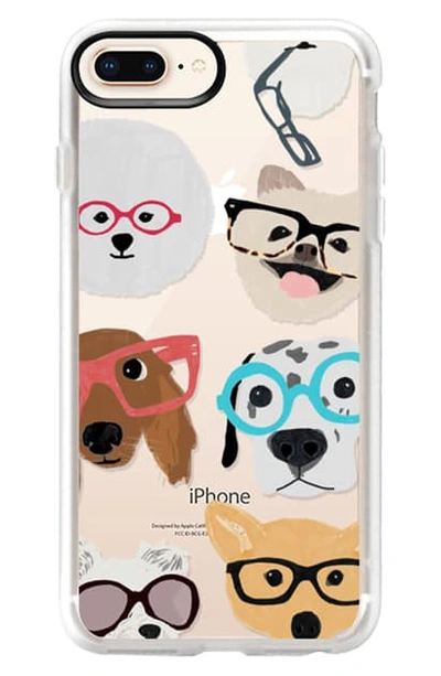 Shop Casetify Funny Dogs 6/7/8 & 7/8 Plus Iphone Case In Multi - Tan / Black / Blue