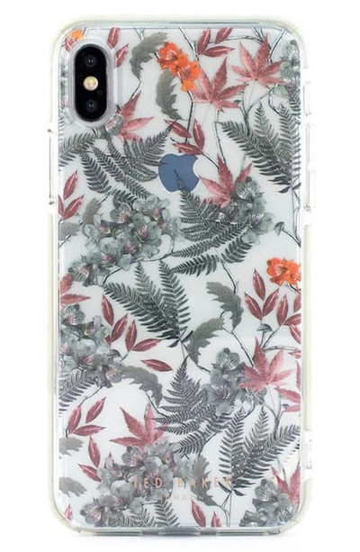 Shop Ted Baker Olympia Anti Shock Iphone X/xs/xs Max & Xr Case In Clear