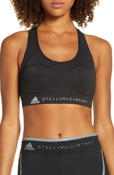 Shop Adidas By Stella Mccartney Performance Essentials Sports Bra In Black