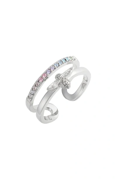 Olivia Burton Rainbow Bee Ring In Silver ModeSens
