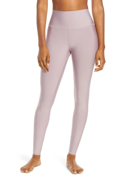 Shop Alo Yoga Airlift High Waist Leggings In Dusted Plum