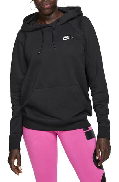 Nike Sportswear Essential Women's Fleece Pullover Hoodie In Black | ModeSens