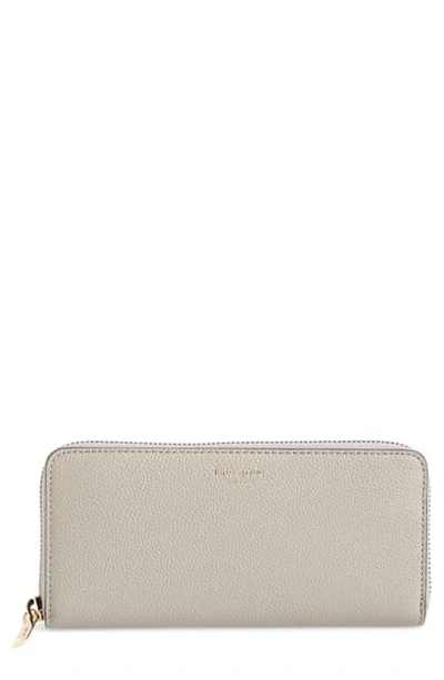 Shop Kate Spade Margaux Leather Continental Wallet In True Taupe