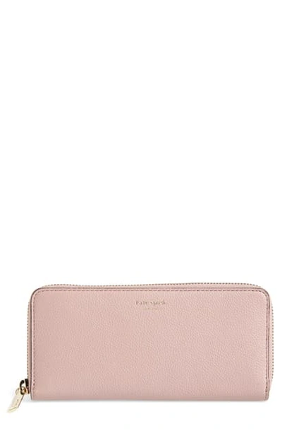 Shop Kate Spade Margaux Leather Continental Wallet In Pressed Flowers
